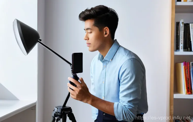 영상제작 경력자의 성공 사례 - **Prompt: "The Genesis of a Unique Voice"**
    A young adult creator, with a determined and thought...