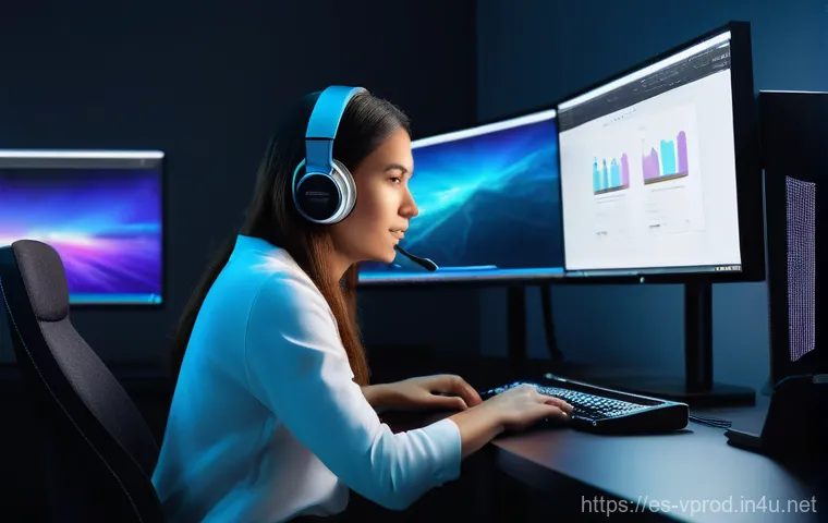 영상제작 직무에 필요한 컴퓨터 사양 - **Prompt 1: The Digital Brain and Its Workbench**
    A highly detailed, photorealistic render of an...